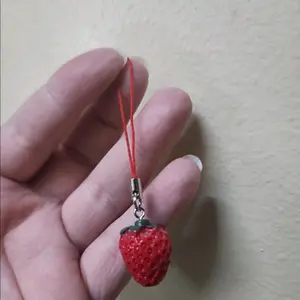 Strawberry keychain strawberry phone charm