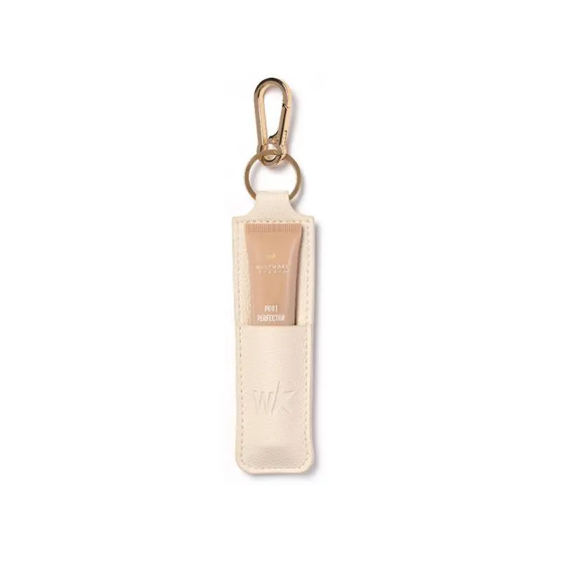 Westmore Beauty Limited Edition Keychain for Pout Perfector or 60-Second Eye Effects - Vegan Leather Lip Gloss Holder for Purse or Keys - Perfect for On-the-Go Touch Ups