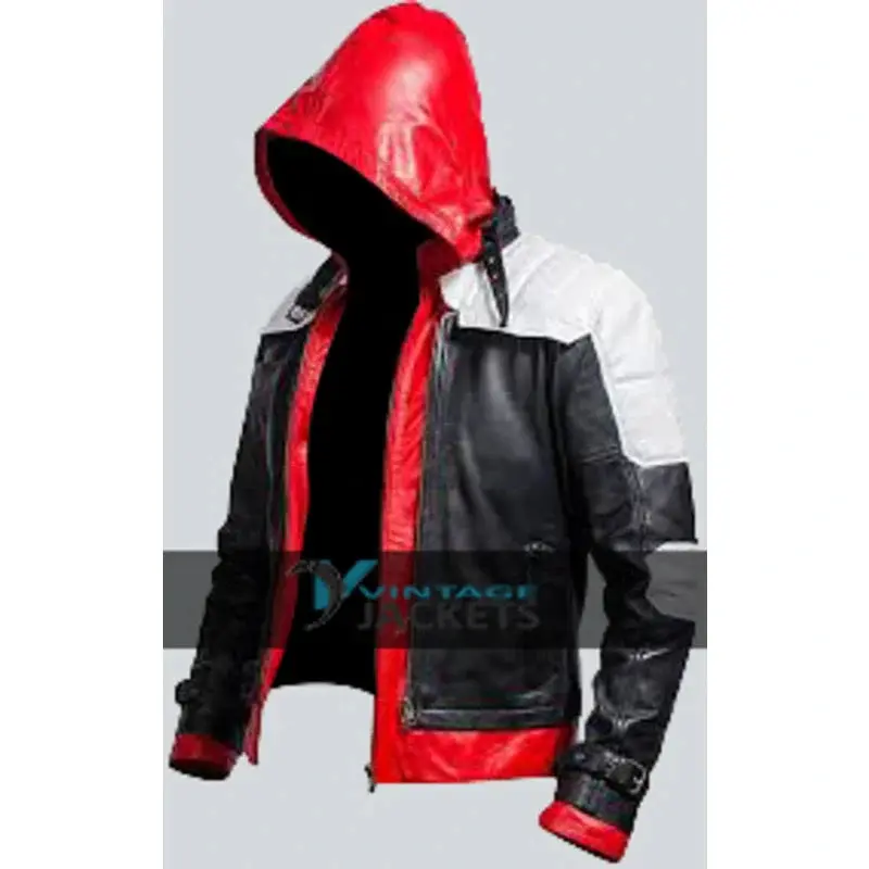 Arkham Knight Bat Logo Red Hood Jacket