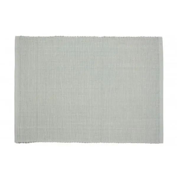 Mr. MJs Trading AG-01319S-4 19 in. Ribbed Placemats, Sage Green - Set of 4