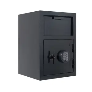 (High end and high-quality)515 Flip cabinet Digital Depository Safe Made of Carbon Steel Electronic Code Lock Depository Safe with Deposit Slot Depository Box for Home Hotel Restaurant and Office