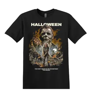Halloween Movie Horror Michael Myers T-Shirt Black S-5XL