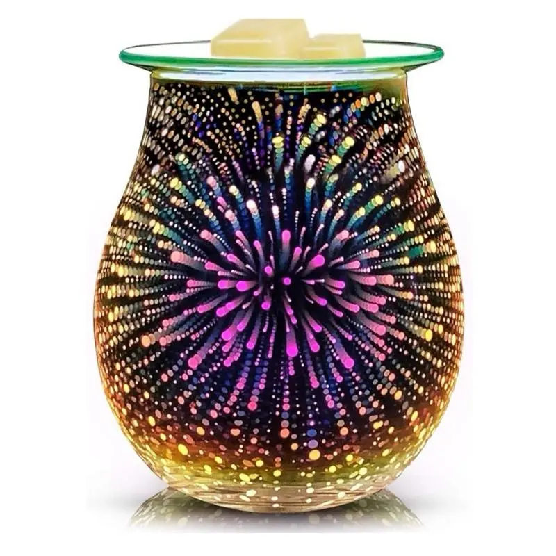 Electric Wax Warmer with Large Illumination Fragrance Warmer NP5 Bulb Included Decorative Electric Scented Wax Warmer for Medium to Large Spaces Pink Perfume Aroma Safe Home Fragrance