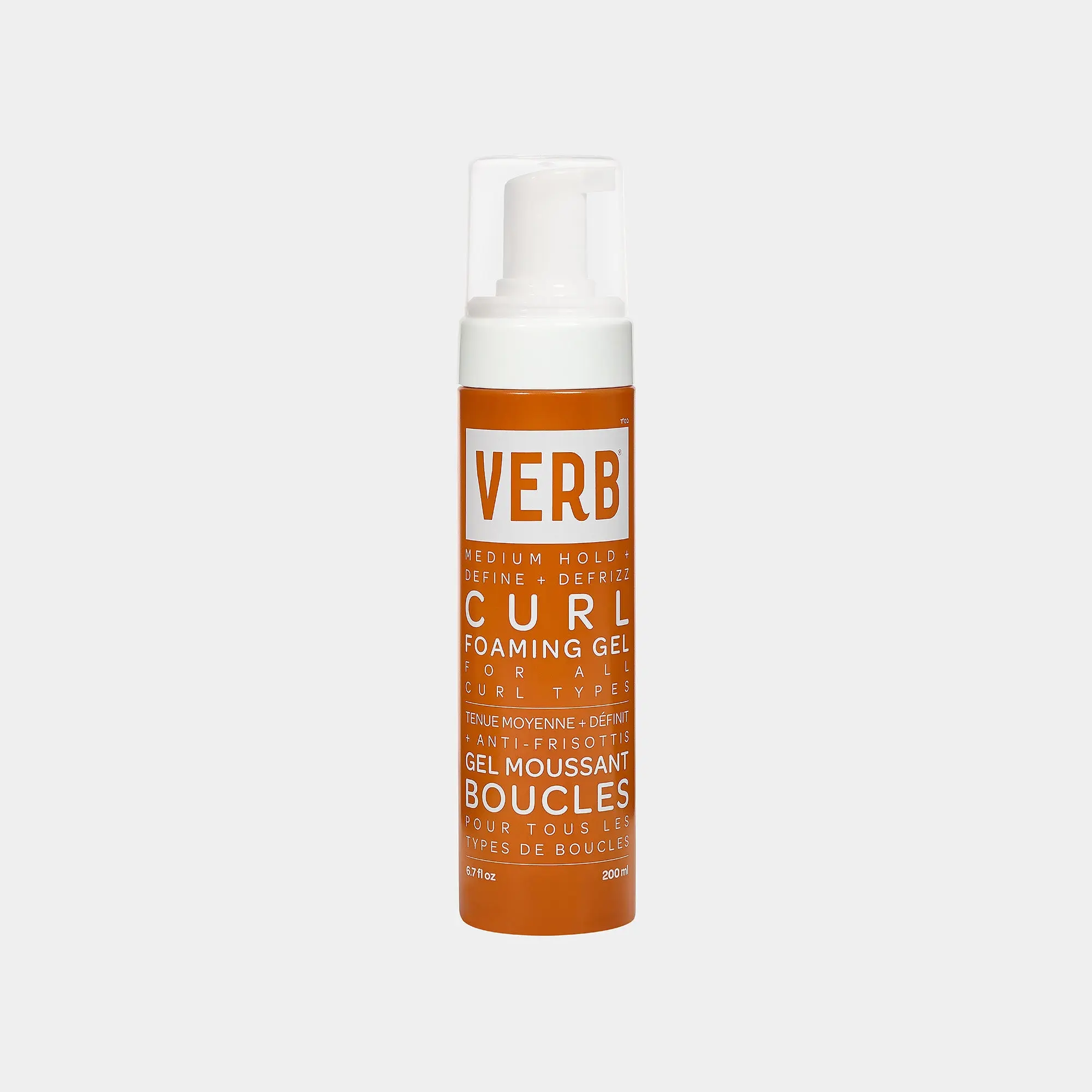 VERB Curl Foaming Gel - Lightweight Haircare for Frizz Control, Ideal for Styling and Stylish Hair