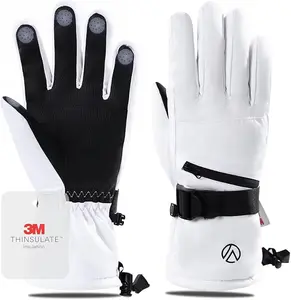 INPAKO Winter Ski Gloves - 3M Thinsulate Thermal Snow Gloves for Indoor Skiing & Glacier Travel -25°F Waterproof for Adults & Kids Hand Cover