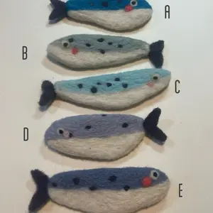 Large Sardine needle felted sculpture