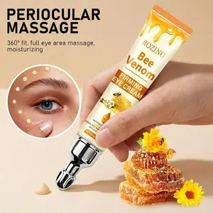 Rozino Bee Venom Eye Cream, 20g - Moisturizing Hydrator with Cooling Applicator, Daily Eye Care for Adults (Normal & All Skin Types), Single Item