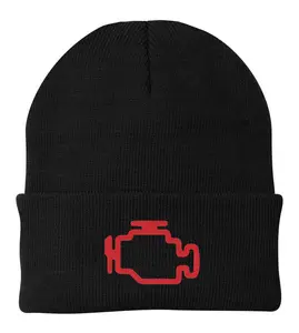Check Engine Light Beanie casual funny warm stretchy
