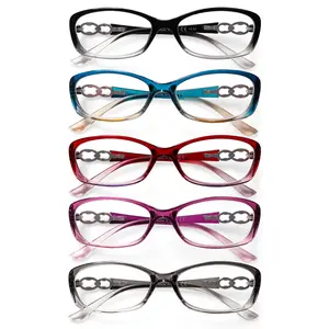 ZOELEAD 5 Pack Reading Glasses for Women Blue Light Blocking HD Lens Fashion Reader with Computer Eyeglasses
