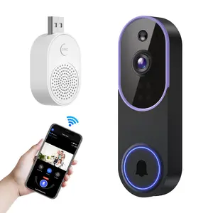 Wireless Video Doorbell Camera, Smart Video Doorbell, Ai Human Detection, Night Vision, Cloud Storage, Two-Way Talk, 2.4GHz WiFi, Home Security System