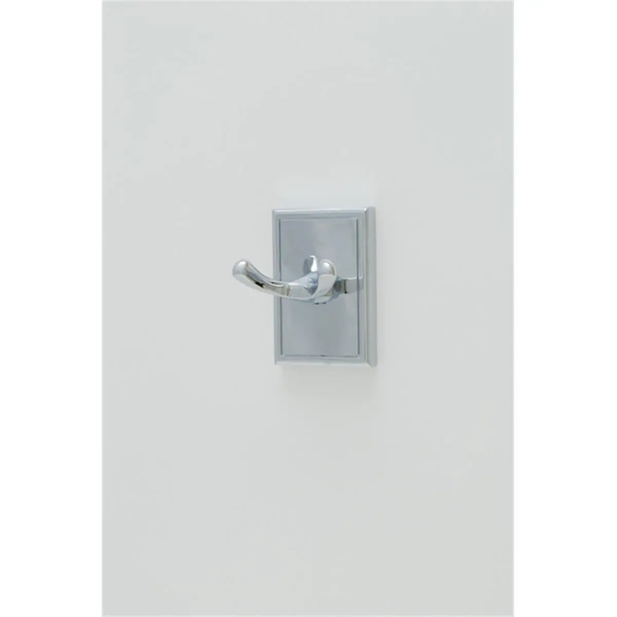 212 MAIN Traditional Wall Mount Decorative Robe & Towel Hook - Polished Chrome, Round Zinc Metal, Ornate Plate, for Residential Bathroom Home Supplies, Wall Hook, Bath Decor