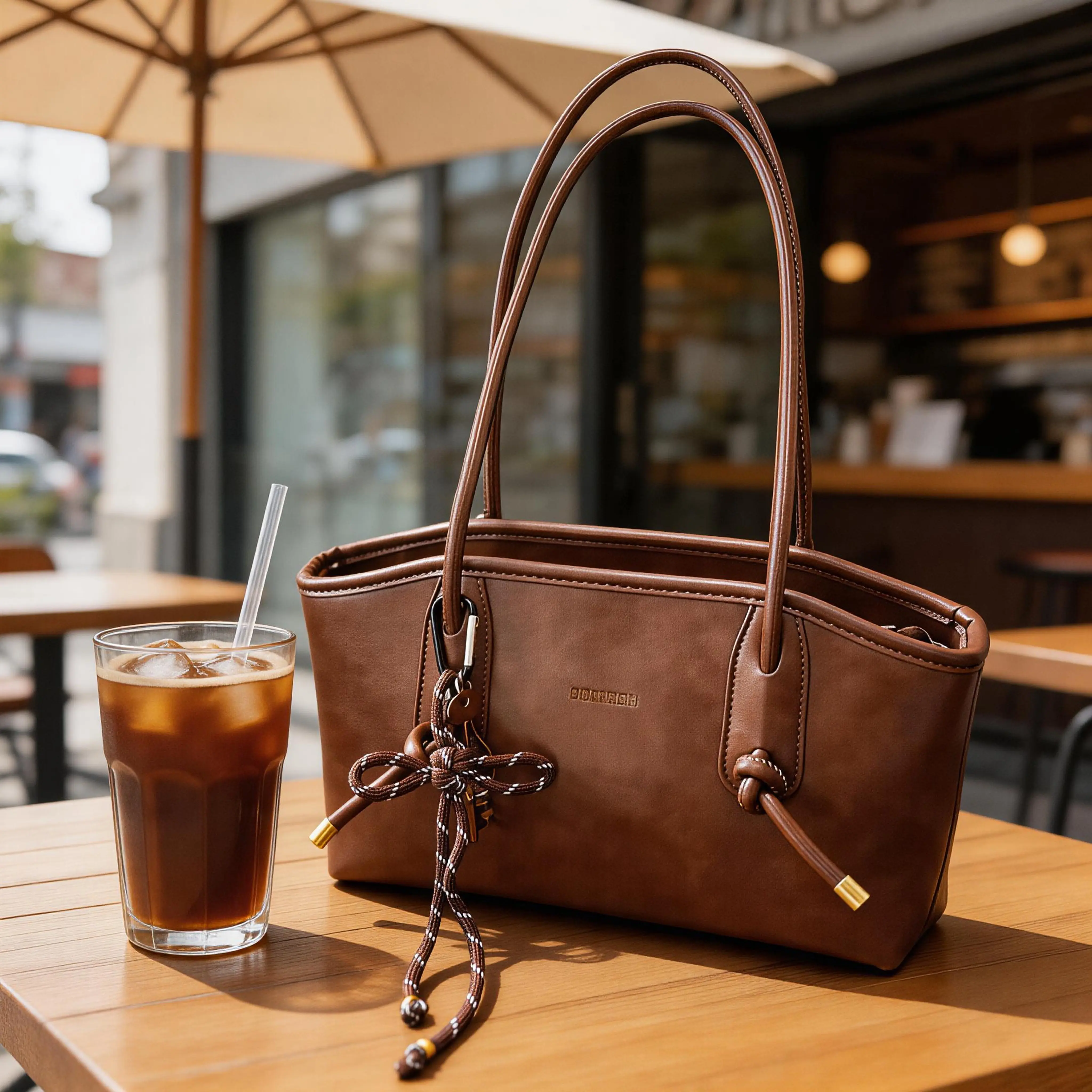 Women's Solid Coffee Color Shoulder Bag, Large Capacity Casual Crossbody Style, A Commuter and Everyday Purse for Work, Casual Crossbody Bags, Commuter Shoulder Purse, Crossbody Handbags