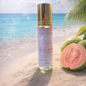 Summer Guava Glow Roll-on Body Oil 10 ML Vegan Friendly Alcohol-Free with Guava Dragon Fruit & Tropical Scents Pure Almond Scented
