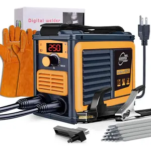 Super Mini DC Inverter Digital Stick Welding Machine, 110V Portable Welder for Beginners, Easy-to-Carry Tools & Hardware Soldering Equipment with Welding Gloves, Hammer & Maintenance Tools, Portable Welders, Dc Inverter Welder