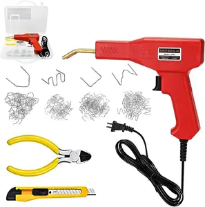 Upgraded 220W Plastic Welder, 2 in 1 Plastic Welding Kit Plastic Repair Welder Kit ,Hot Stapler Soldering Gun with 200PCS Plastic Welding Rods Car Bumper Repair Kit for Most Plastic Repair