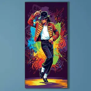 5D DIY Full Diamond Round Drill Painting - Diamond Painting Kit Dance Moves Mosaic Canvas DIY Wall Art, Home Wall Decoration, Diamond Art Tools, Crafts