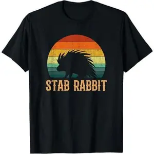 stab rabbit , funny porcupine T-Shirt