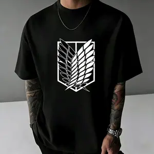 Men's T-Shirt Easter Scout Regiment Wings Symbol Comfortable And Versatile 230g  shirt Outdoor Casual Short Sleeve High-Quality Print