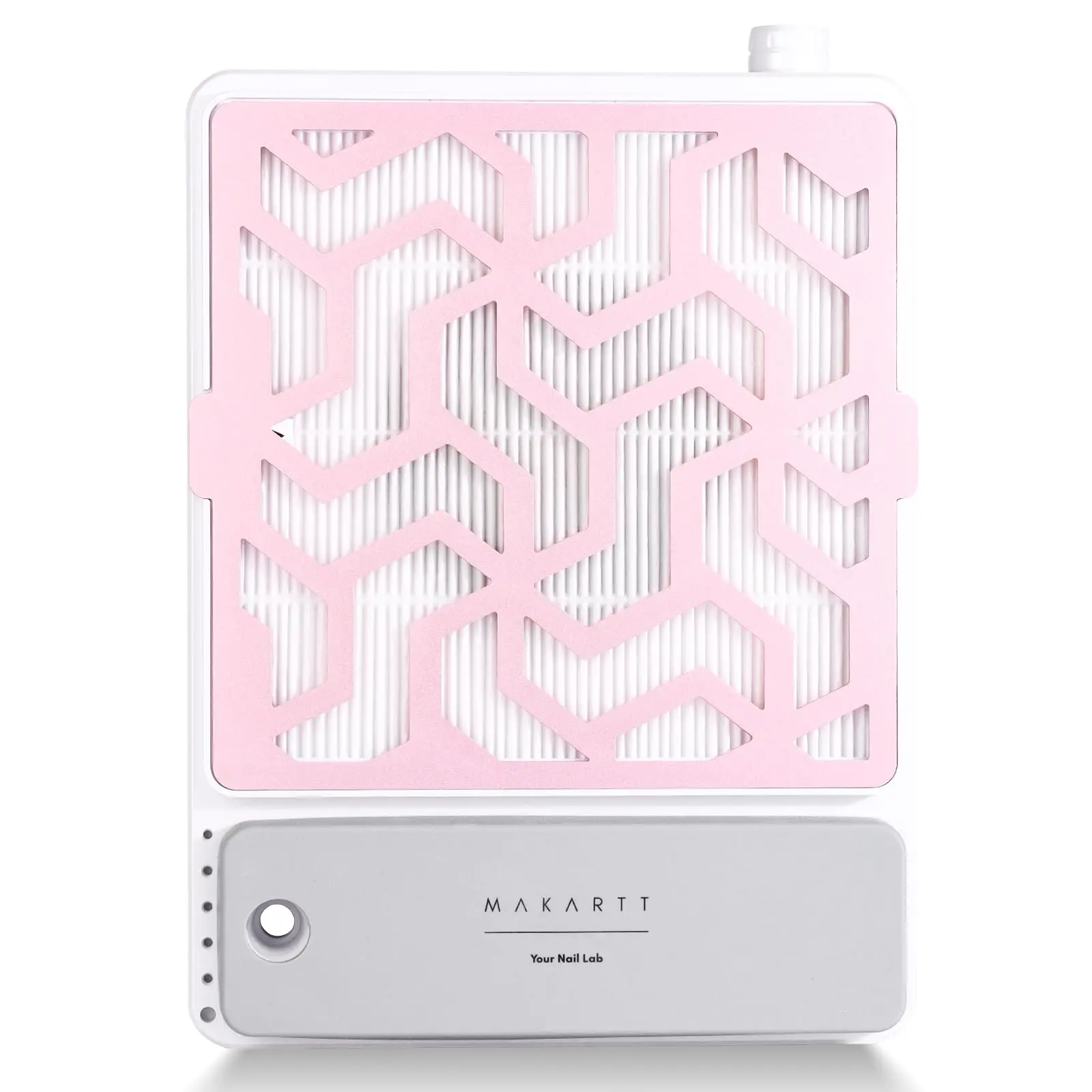 Makartt DUSTINA Rechargeable Ultra-Thin Portable Dust Collector with Digital Display, Aluminum Body for Nail Techs, Acrylic Gel Polishing, Nail Art Salon Use