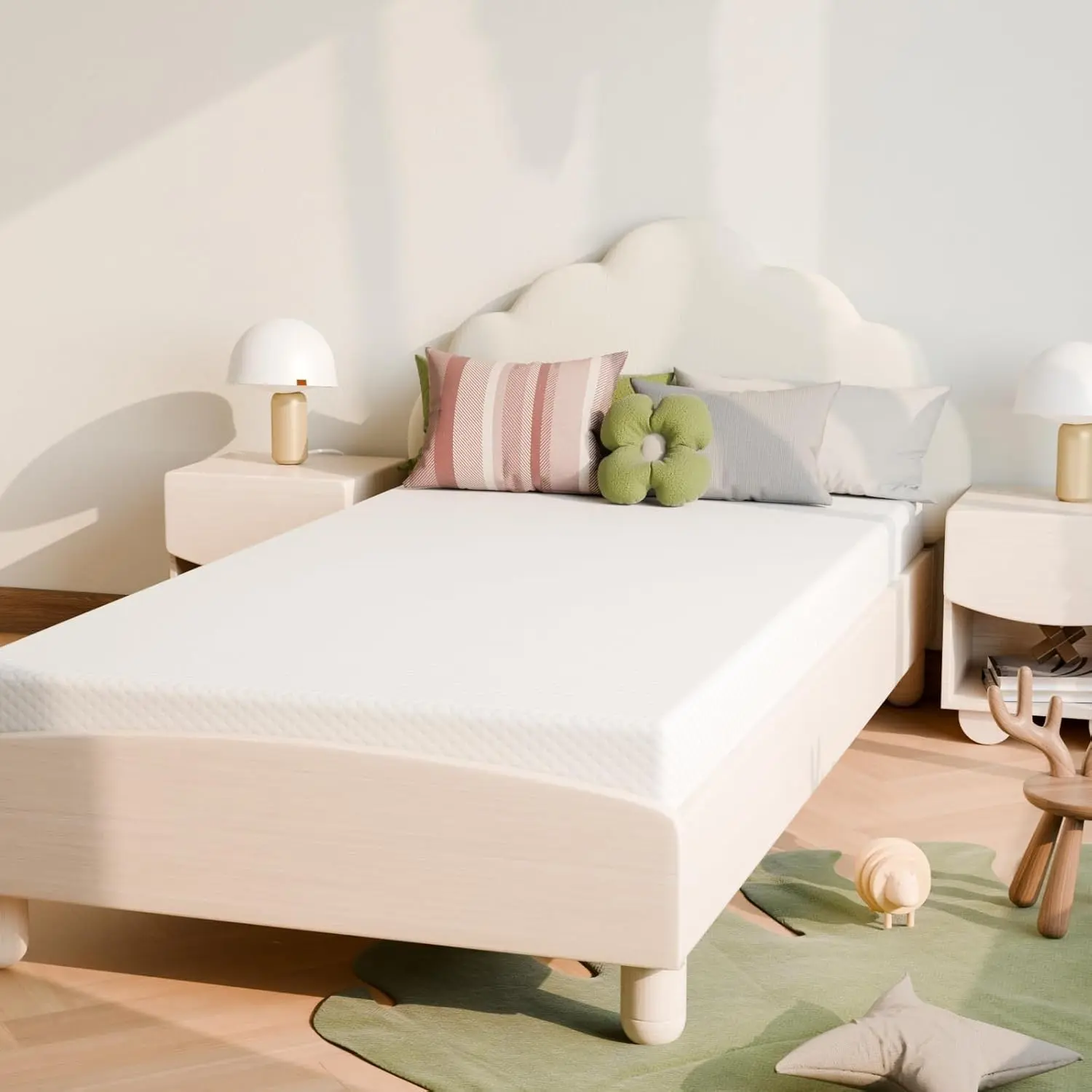 Twin Mattress 5 inch, Medium Firm for Support & Pressure Relief - Cooling Gel Memory Foam - Fiberglass-Free & Certified Safe for Kids - Compatible for Bunk Beds, Daybeds, Trundle (Mattress in a Box)