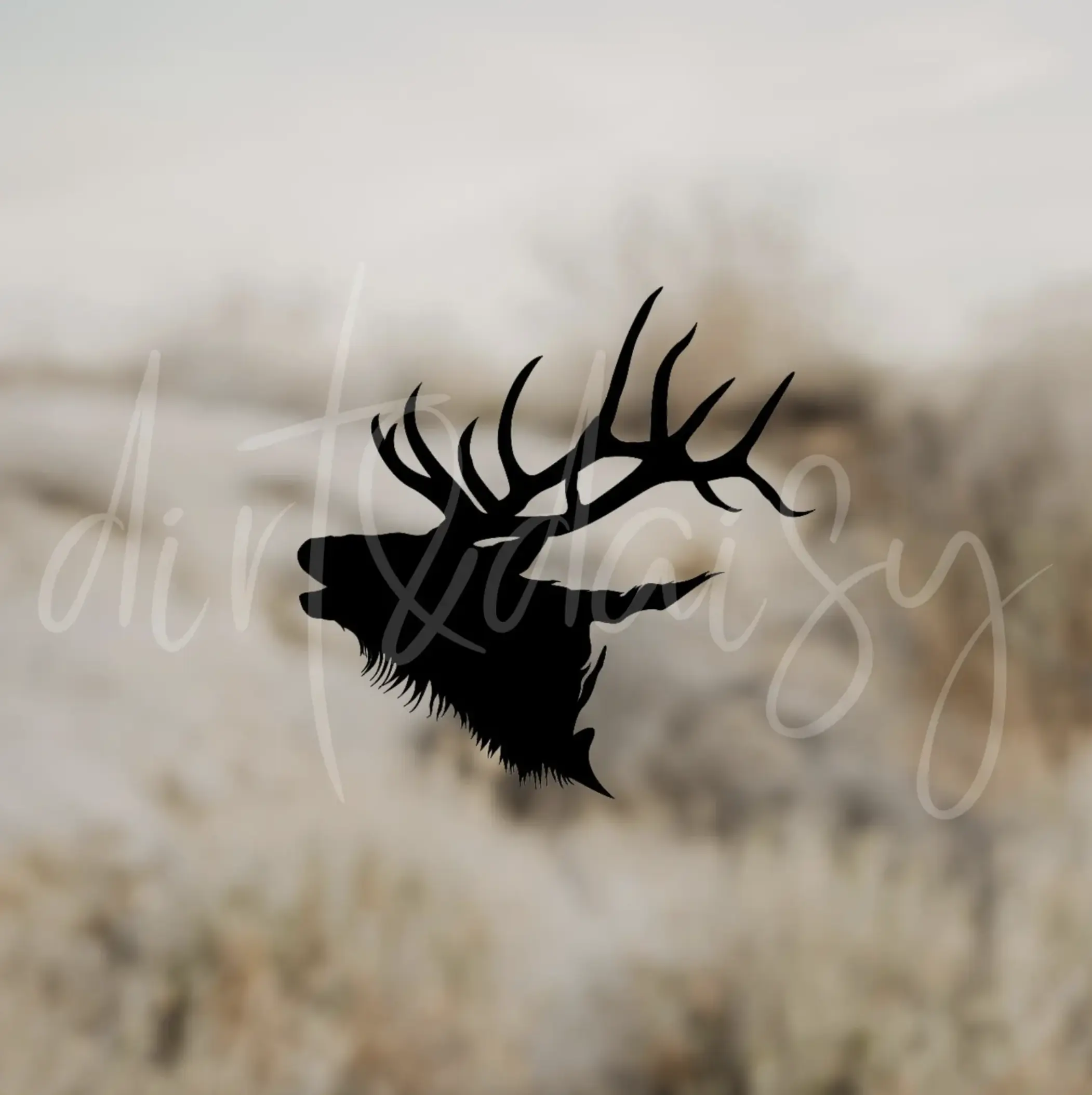 Elk Decal, Hunting Stickers, Gifts For Husband, Waterproof/Weatherproof