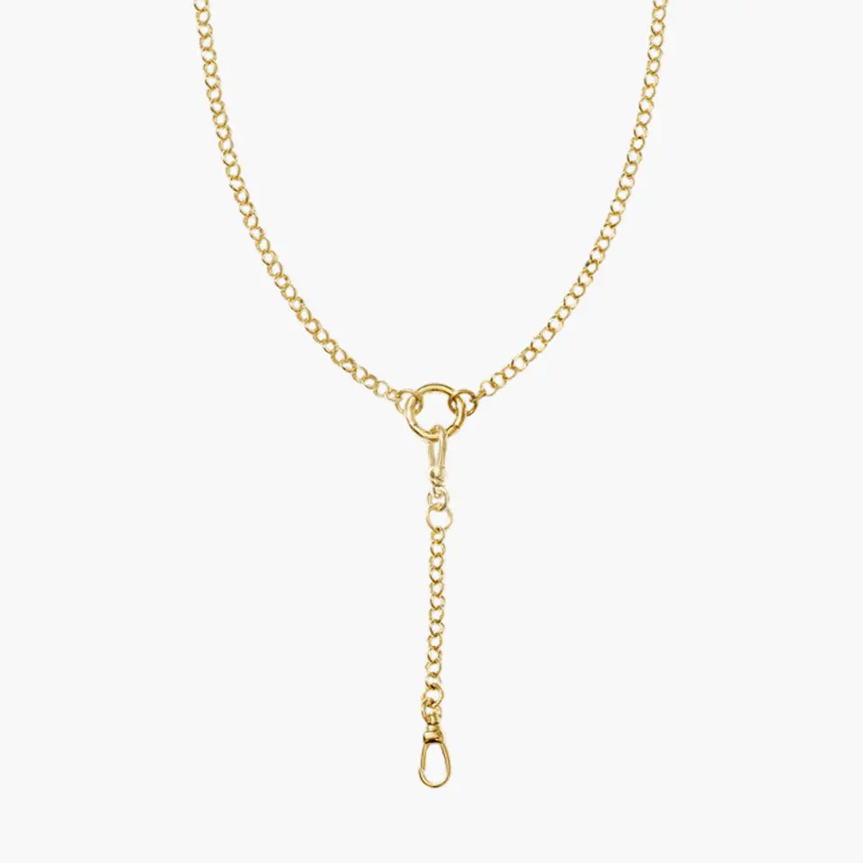 Convertible Rolo Lariat Charm Chain