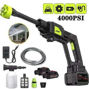 Portable Cordless Electric High Pressure Water Spray Gun Car Washer Cleaner Tool Heavy Duty Handle #fathersdaygifts
