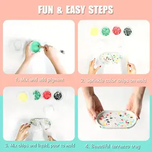 Gypsum Powder (1 Bag, 450g) - Dries Completely in 40 Minutes, Easy to Mix, Ideal for Crafts, Creative Projects, Handmade Items