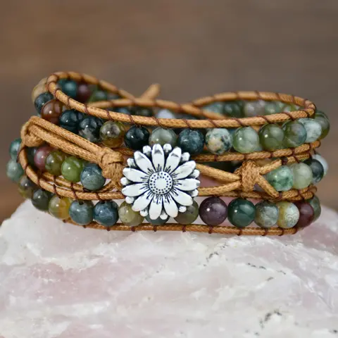 Boho Style Braided Beaded Bracelet, Fashionable Bracelet, Couple Things, Gifts for Girlfriend/Boyfriend, Vintage Style Handmade Bracelet, Jewelry for Women & Men As Gift, Stackable Bracelets, Boho Stone Bracelet, Trendy Jewellery Accessories