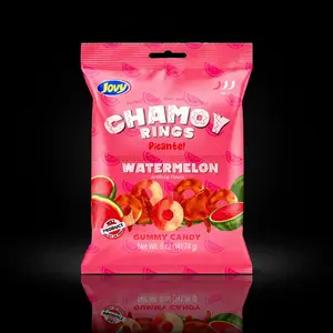 Jovy Chamoy Watermelon Rings; Gummy Candy, Chewy Candy, Picante Flavor, MILD; 5 oz