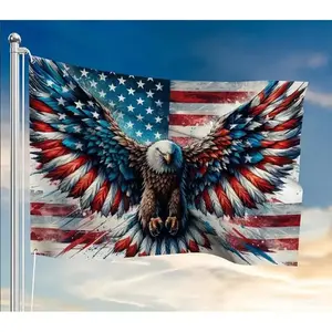Spirit of Freedom Flag - Unique American Eagle Heritage Banner for Home & Garden
