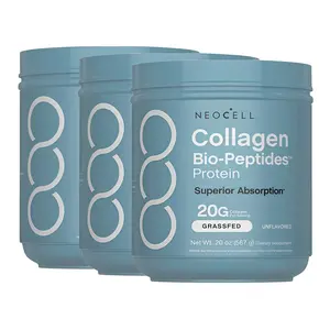 3 Botte NeoCell Collagen Bio-Peptides Powder 20oz -NE Grassfed Protein Supplement-Advanced with 18 Essential Amino Acids