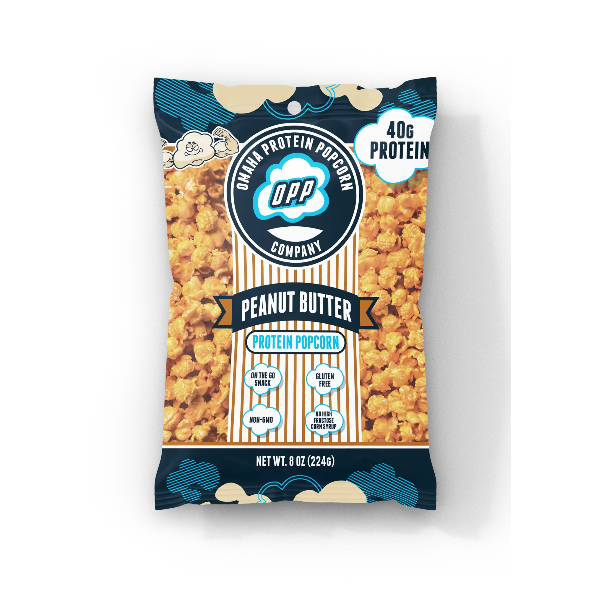 Omaha Protein Popcorn- Peanut Butter 2 pack