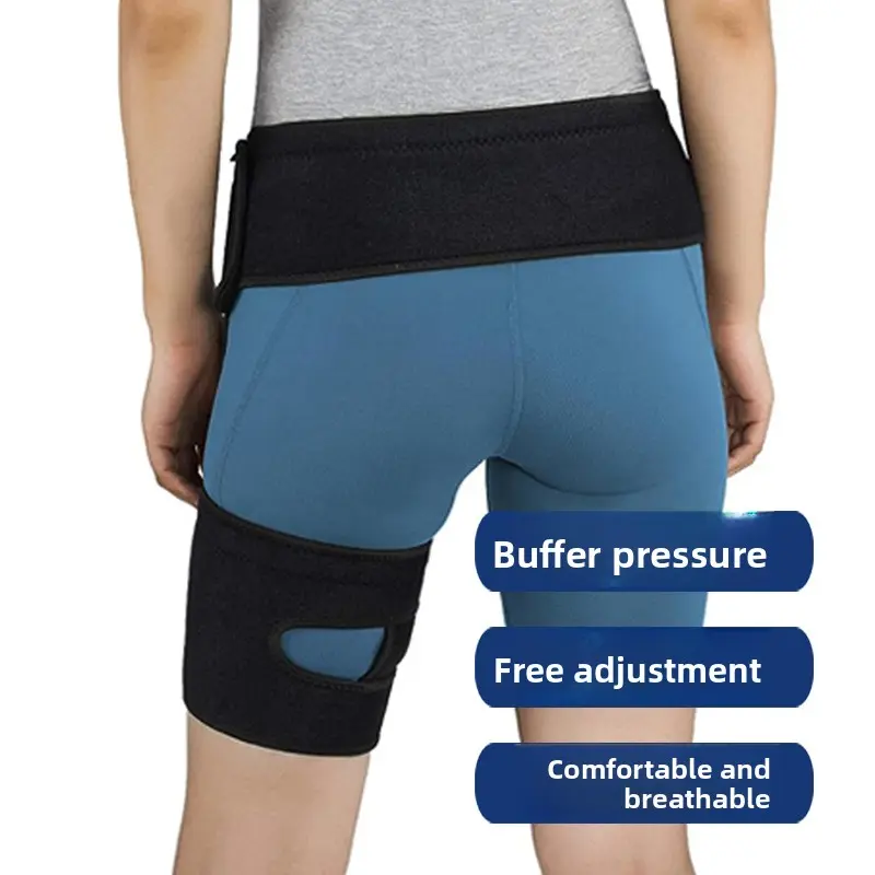 Adult thigh protection anti-muscle strain men and women fitness weightlifting volleyball waist hip outdoor sports leg guard