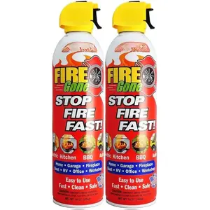 FIRE SUPPRESSOR HOUSEHOLD (2 PACK) - Use in Kitchen, Grill, Garage, RV, and MORE Utensils