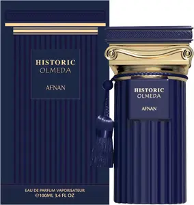 Afnan Historic Olmeda Unisex Eau de Parfum Spray - 3.4 oz Wood-Infused Fragrance (Beauty & Personal Care)