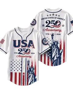 Independence Day Baseball Jersey, Personalized Patriotic Youth Shirt, America Birthday Gift, 4th of July Baseball Jersey, USA Pride Fan Apparel
