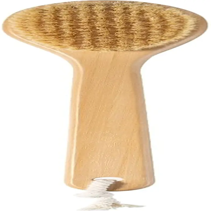 Bamboo Long Handle Back Scrubber Brush,Dry Body Scrubber for Dry Skin, Blood Circulation, Cellulite Treatment,Dry Brush Suitable for All Kinds of Skin with Soft and Stiff Bristles GiimiBash