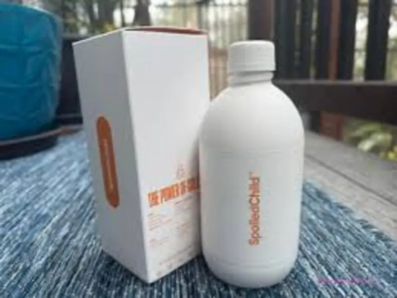 SpoiledChild Collagen Peptides + Vitamin C + Hyaluronic Acid Liquid Collagen Mango Flavor 400ml 13.5 FL oz