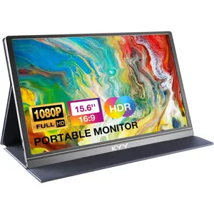 15.6” 1080P FHD Portable Gaming Monitor with HDR, USB-C & HDMI Compatibility