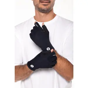 Unisex MaxShield Multi-Sport Fingerless Gloves | Black