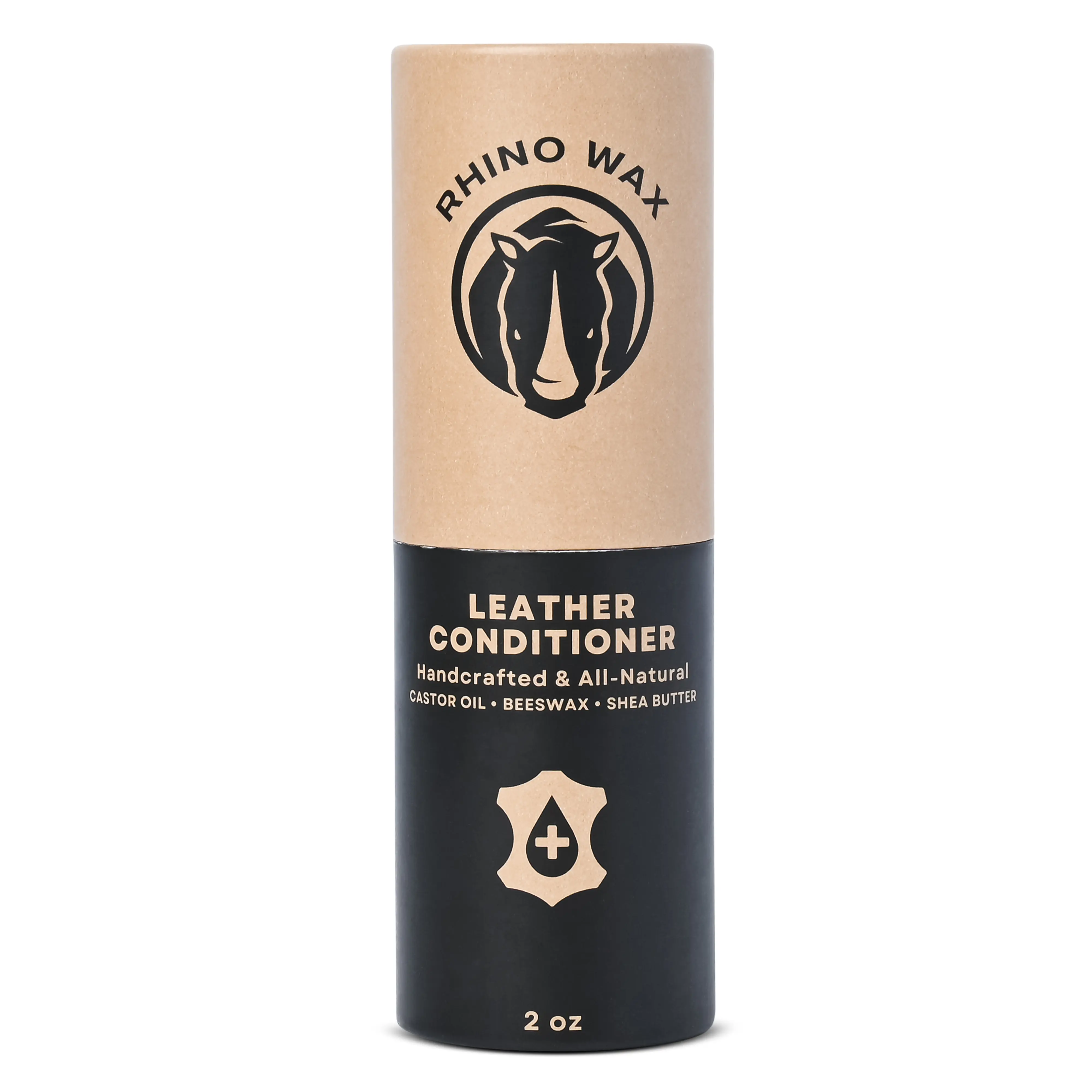 Rhino Wax - Leather Conditioner 2oz - Leather Conditioner for Furniture, Shoes, Purses, Boots and more - Hydrates and Protects - Natural Ingredients