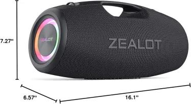 【 ZEALOTs S78 】 Bluetooth Speaker, 100W Wireless Outdoor Speaker with Subwoofer, IP67 Waterproof, RGB Ambient Light, PowerBank, Bluetooth 5.2 Camping, Beach, Gift DSP, Portable Mobile Power Supply, Supports 15 Hours Continuous Playback.