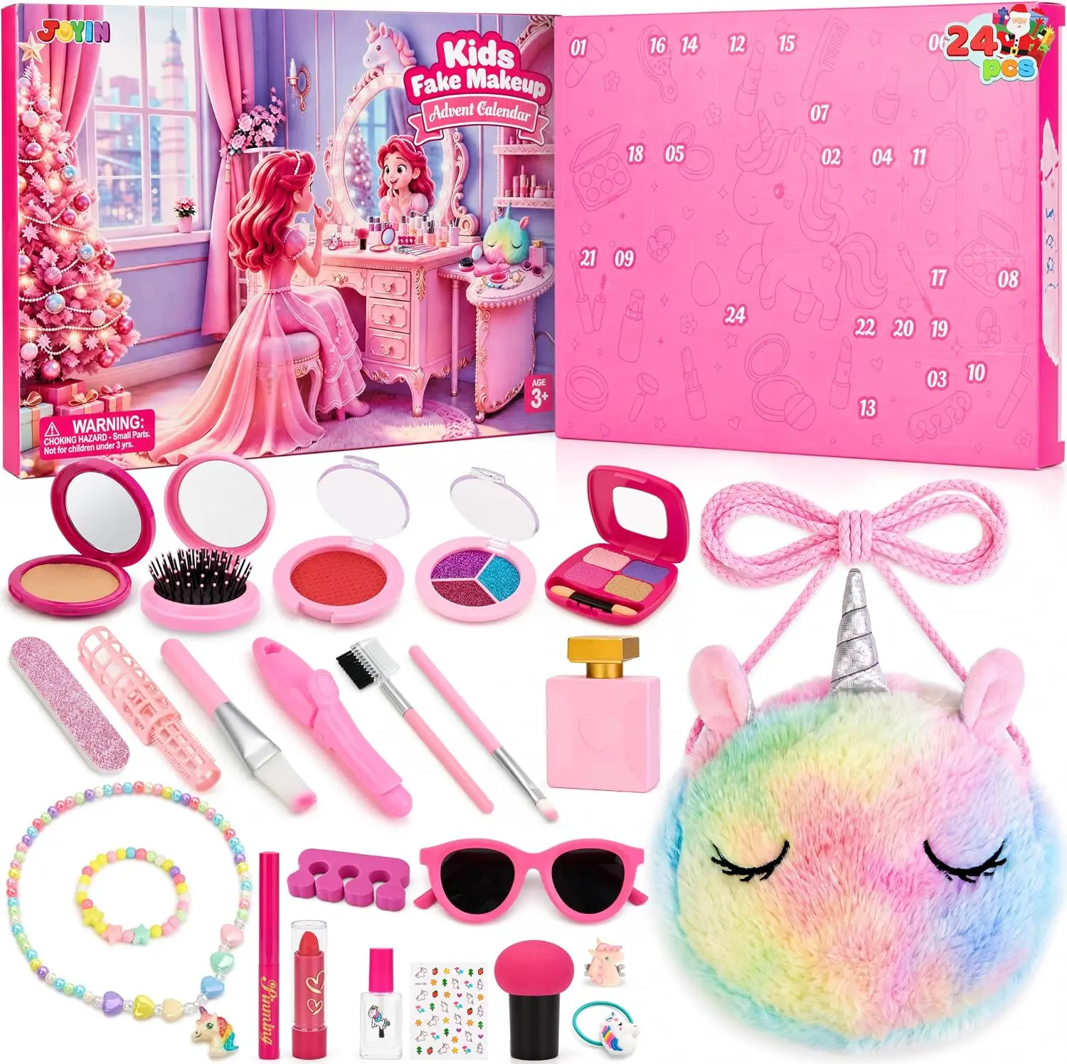 JOYIN Advent Calendar 2026 Christmas Fake Makeup Set Unicorn Themed JOYIN Advent Calendar 2026 Christmas Fake Makeup Set Unicorn Themed
