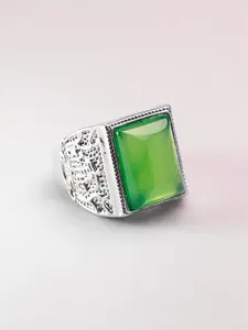 E.High Ice Imperial Green — Retro Intricate Carving — Men’s Bold and Versatile