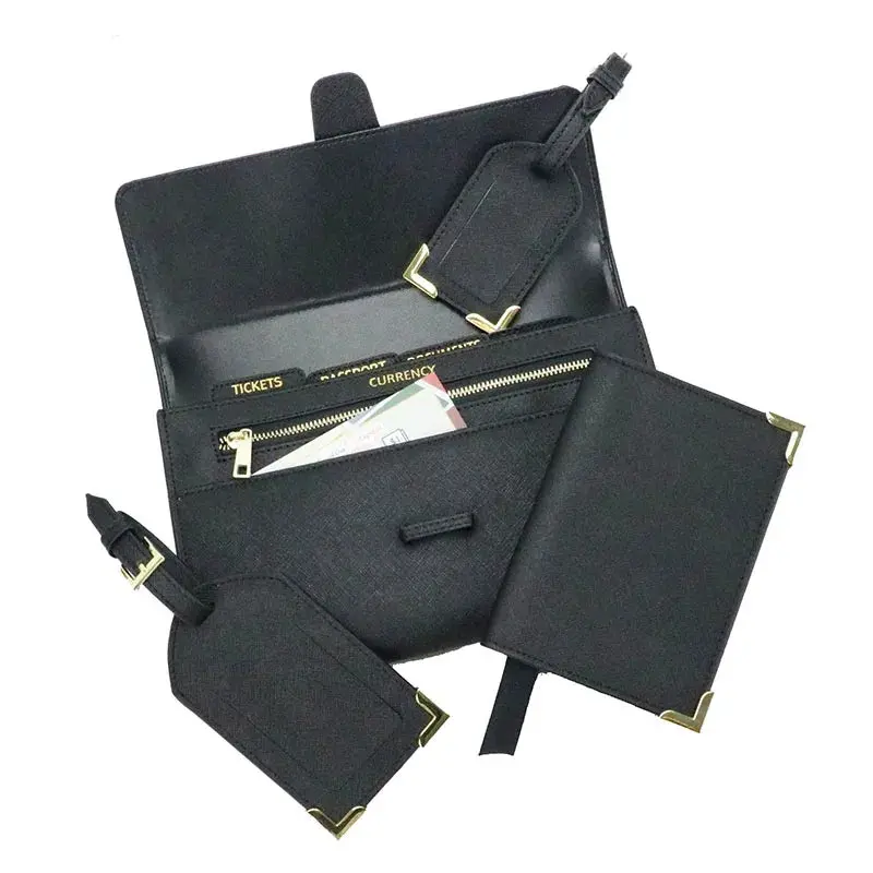 The Signature Saffiano Leather Travel Wallet & Passport Gift Set