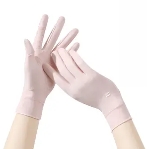 Lightweight Ice Silk Sun Protection Gloves, Upf50+ Breathable Anti-Slip Cycling Driving Gloves, Outdoor Summer Essential Hand Protector