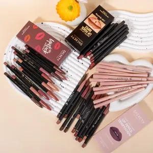 48-Color Matte Lip Liner Set, Lip Pencil, Waterproof Long-Lasting, High Pigmentation, Neutral, Shades, Professional Lip Shaping Makeup Kit