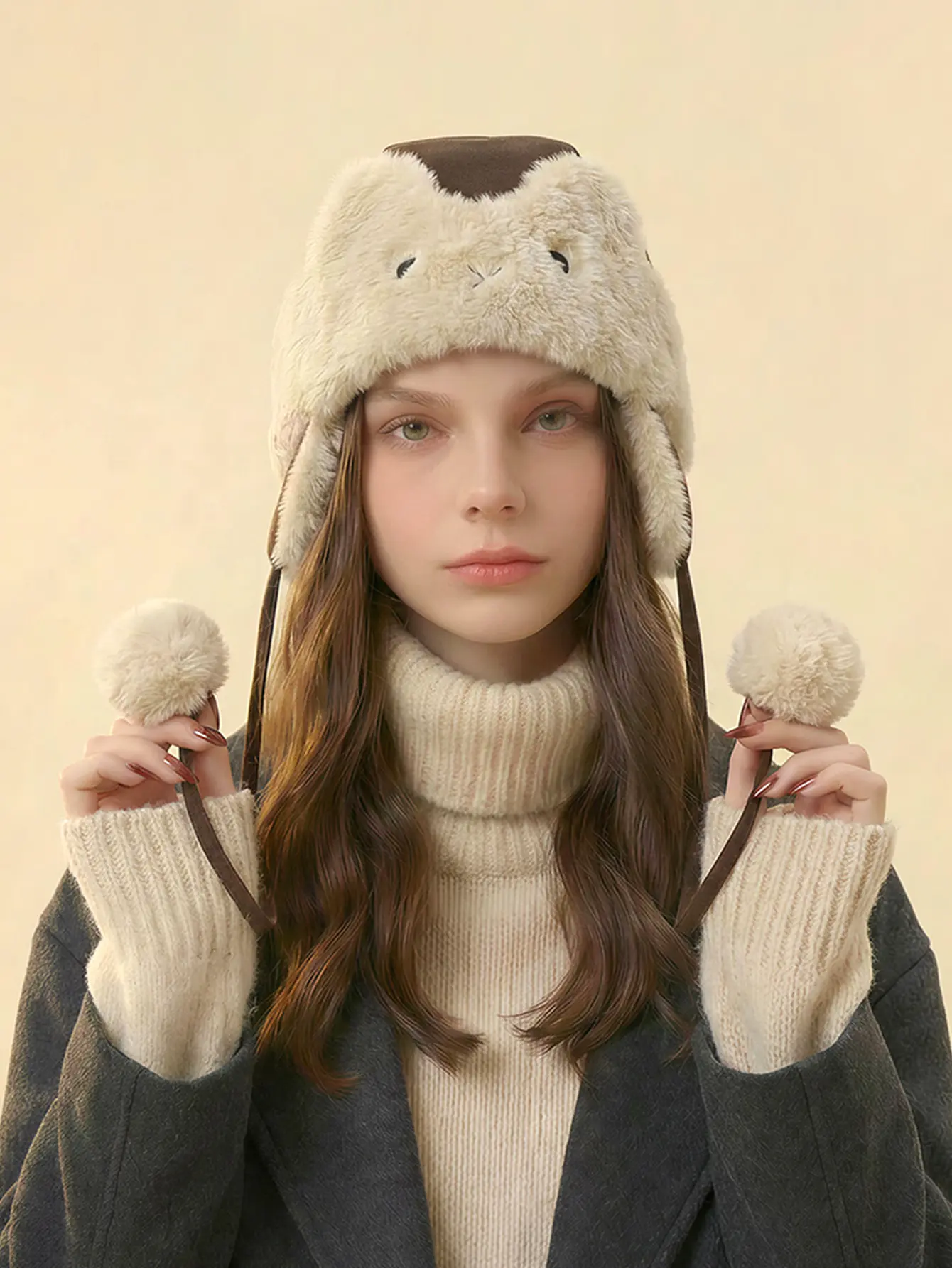Original design, trendy, cute cat-themed hats that offer both warmth and ear protection. Perfect for wearing in winter, suitable for all age groups and everyday situations.