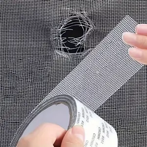 1roll Self Adhesive Window Screen Repair Tape, Anti-Insect Net Hole Reparing Patch, Suitable For Dorm Door/ Curtain Screen/ Net Repair, Strong Adhesive Window Screen Repair Tape, Fix Tear And Bug-Proof Net (Due to different batches, the serial numbers and